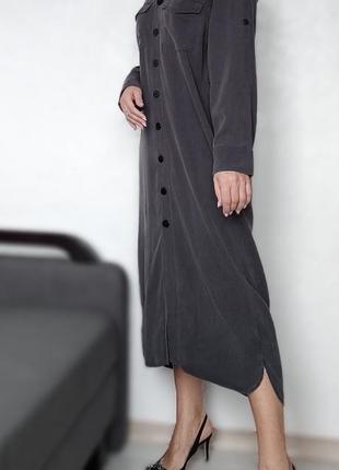 Джинсова сукня максі в стилі valentina linen3 фото