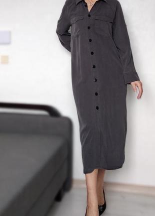 Джинсова сукня максі в стилі valentina linen5 фото