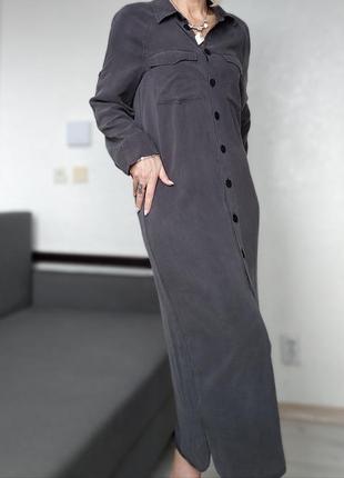 Джинсова сукня максі в стилі valentina linen7 фото