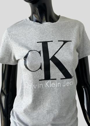 Хлопковая футболка calvin klein jeans 100% хлопок2 фото