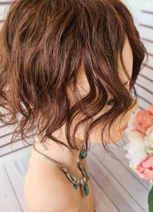 Накладка на макушку топпер 100% натуральный волос