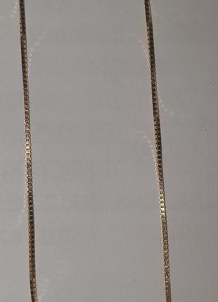 Женская золотая цепочка с двойным крестиком 750 пробы, приобретенная в европе. длина 46 см.6 фото