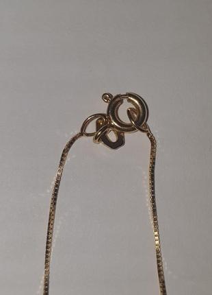 Женская золотая цепочка с двойным крестиком 750 пробы, приобретенная в европе. длина 46 см.5 фото