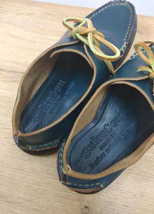 Yuketen натуральные кожаные туфли лоферы оксфорды броги мокасины ручной работы 26см 39 39.5 40 стиль rundholz a.s98 anette gortz7 фото