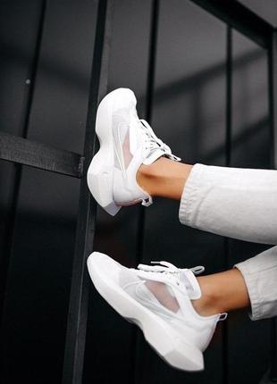 Nike кроссовки найк белого цвета (36-41)💜9 фото