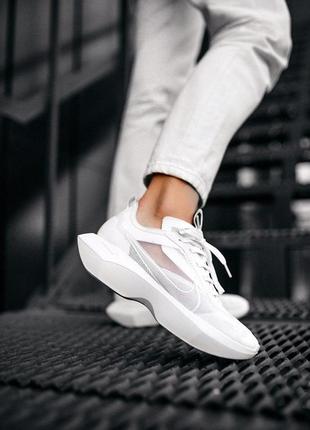 Nike кроссовки найк белого цвета (36-41)💜10 фото