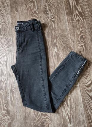 Женские джинсы скинны medicine темно-серые1 фото