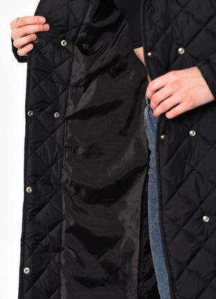 Куртка пальто женская демисезонная удлиненная6 фото