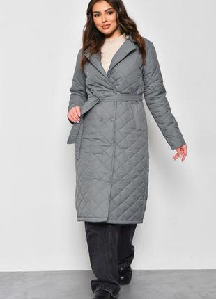 Куртка пальто женская демисезонная удлиненная5 фото
