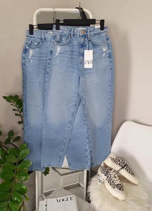 Джинси zara straight fit
