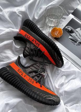 Чоловічі кросівки yeezy boost 350 v2 carbone beluga  reflective