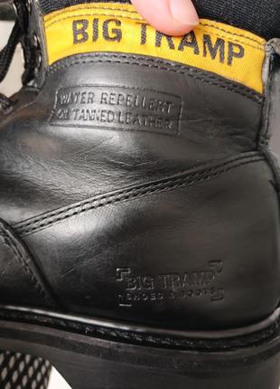 Черные утепленные зимние кожаные мужские ботинки сапоги на шнурках tramp9 фото