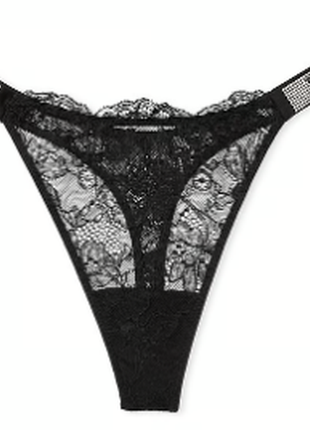 Трусики стринги черные victoria’s secret оригинал