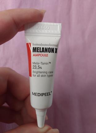 Сироватка для обличчя ампульна з ретинолом medi-peel melanon x ampoule, 4ml