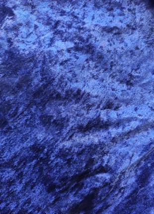 Тканина велюр синій ширина 155см