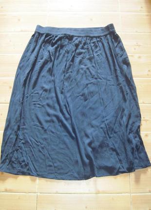Новая синяя юбка "cotton treders" р. 54 пояс- резинка3 фото