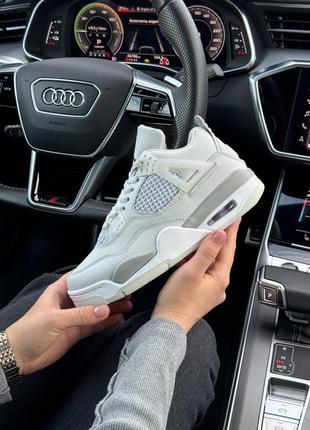 Демисезон nike air jordan 4 retro gray white4 фото