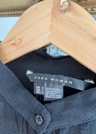 Прозрачная женская блузка черного цвета