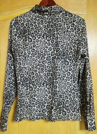 Блузка -рубашка в леопардовый принт marse mg6 фото