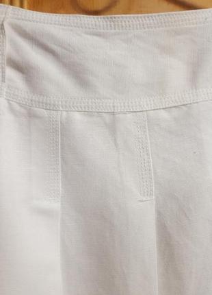 Zara basic льняная юбка2 фото