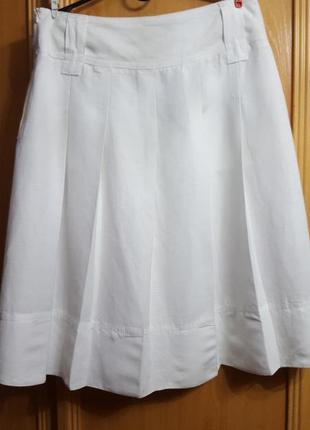 Zara basic льняная юбка3 фото