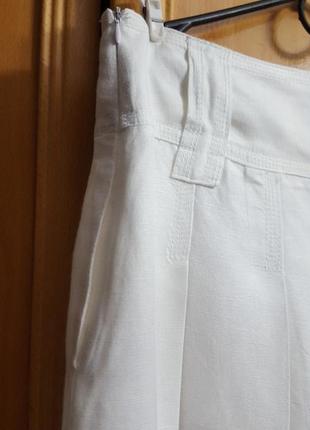 Zara basic льняная юбка4 фото