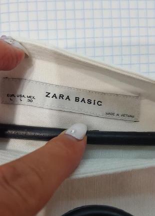 Zara basic льняная юбка6 фото