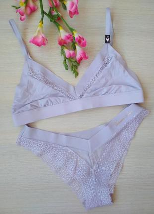 Бралет бюстгальтер і трусики вікторія сікрет victorias secret