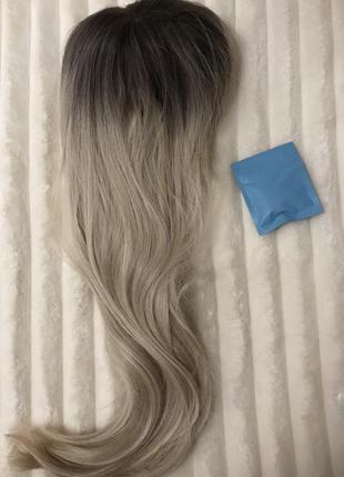 Брак! парик синтетический,блонд,с чёлкой