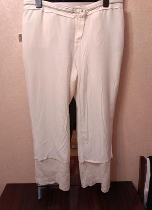 Женские брюки из 100% льна monsoon большого размера.9 фото