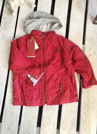 Куртка вітровка+кофта для хлопчика quadri foglio червона 98(2-3 роки)