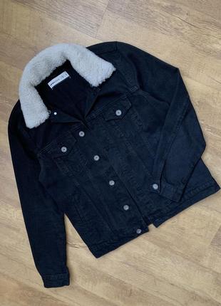 Джинсова куртка, джинсовка, шерпа5 фото