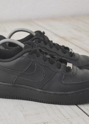 Nike air force 1 детские/женские кроссовки черного цвета кожа оригинал 38 размер
