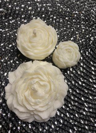 Свеча пион соевая