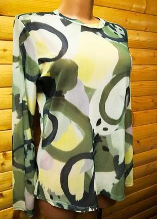 184.лаконічна блузка в принт модного бренду з швеції monki, вир-во туреччина2 фото