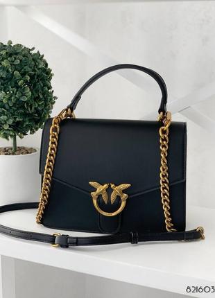 🔥сумка pinko з ручкою шкіра