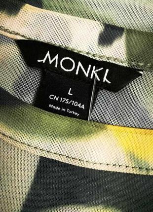 184.лаконічна блузка в принт модного бренду з швеції monki, вир-во туреччина4 фото