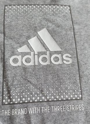 Худи подростковое серое adidas3 фото