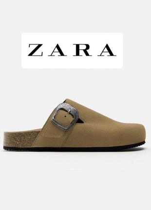 Новые замшевые клоги (сабо) от zara