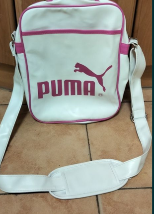 Спортивная сумка puma месседжер сумка через плечо пума унисекс гламур сумочка вместительная1 фото