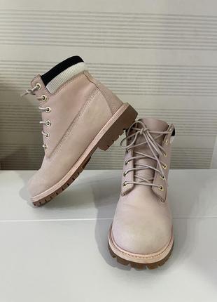 Ботинки timberland размер 36-37 розового цвета2 фото