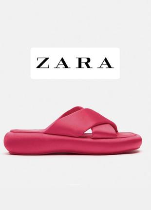 Атласные шлепанцы от zara