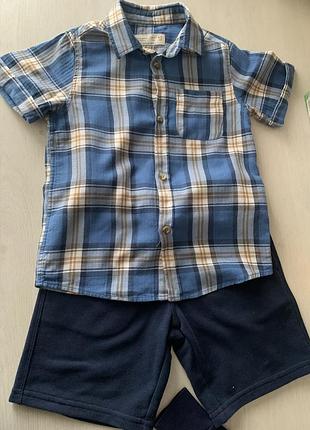 Тенниска zara и шорты ca 110 размер 4/5 лет