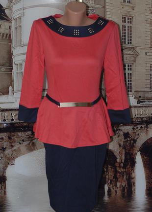 Елегантне плаття з баскою розмір м