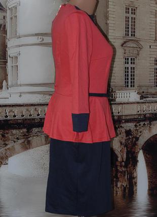 Элегантное платье с баской размер м3 фото