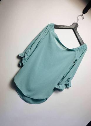 Блуза по плечам цвет тиффани new look4 фото