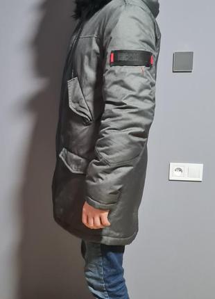 Парка зимова riccardo куртка чоловіча сіра 50 розмір мужская серая кур5 фото