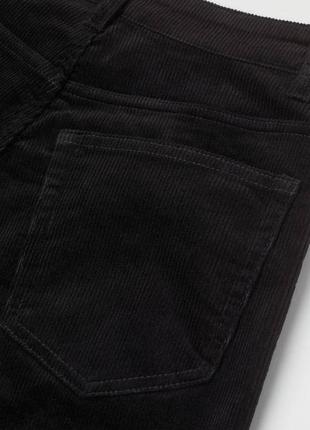 Вельветорые брюки черные5 фото