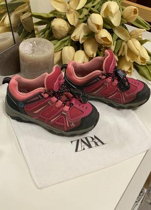 Кроссовки 24 размер для девочки розовые кроссы кожаные2 фото