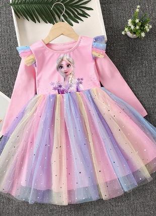 ✏ 📝 нежное сказочное платье с принцессой эльзой 😍1 фото